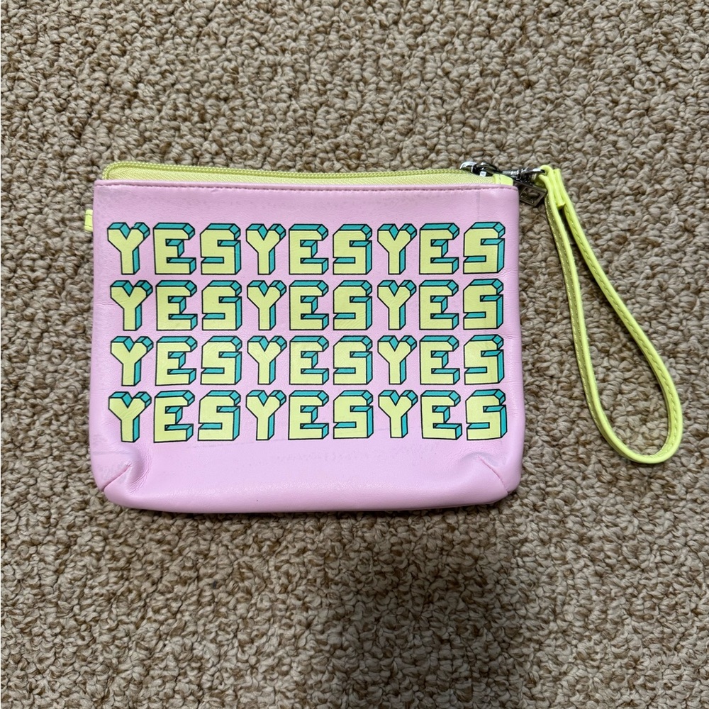 Pink YESYESYES Wristlet